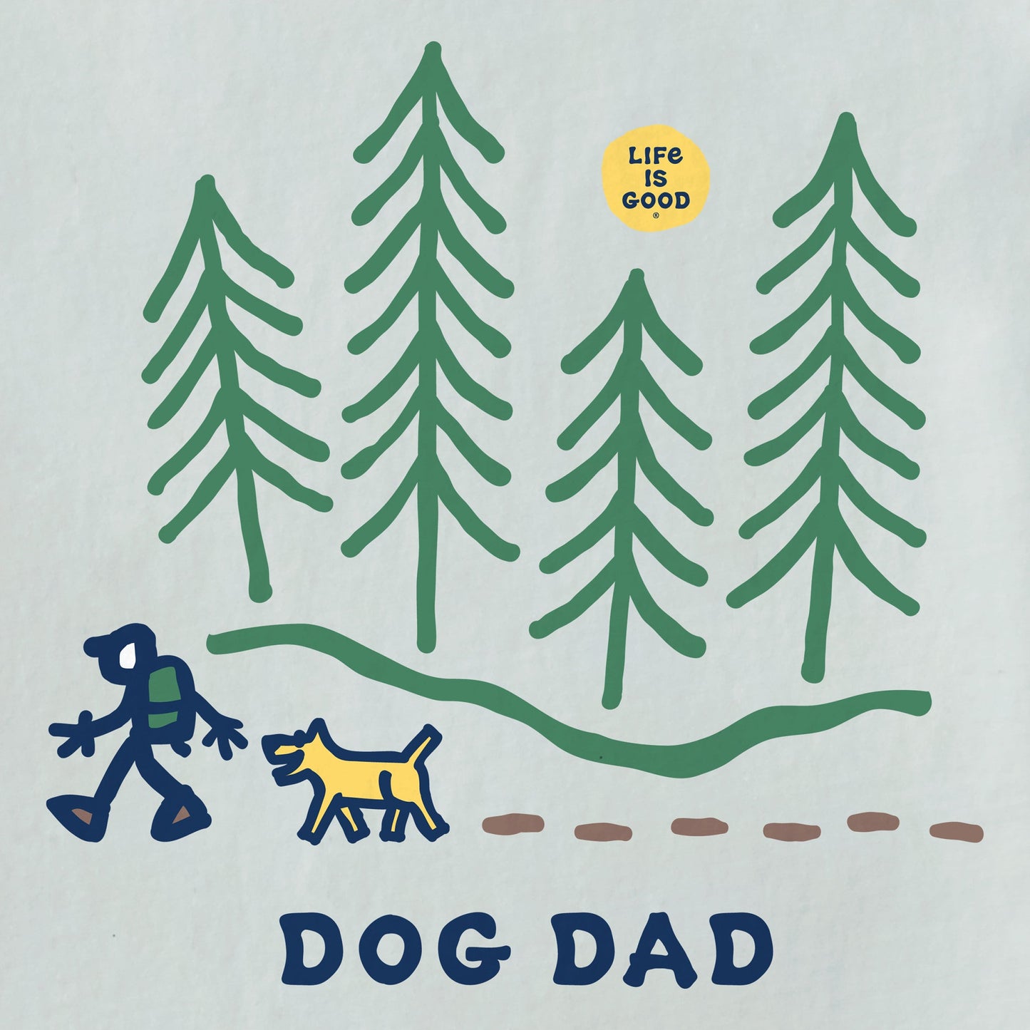 Men's Jake Hike Dog Dad Short Sleeve Crusher Tee