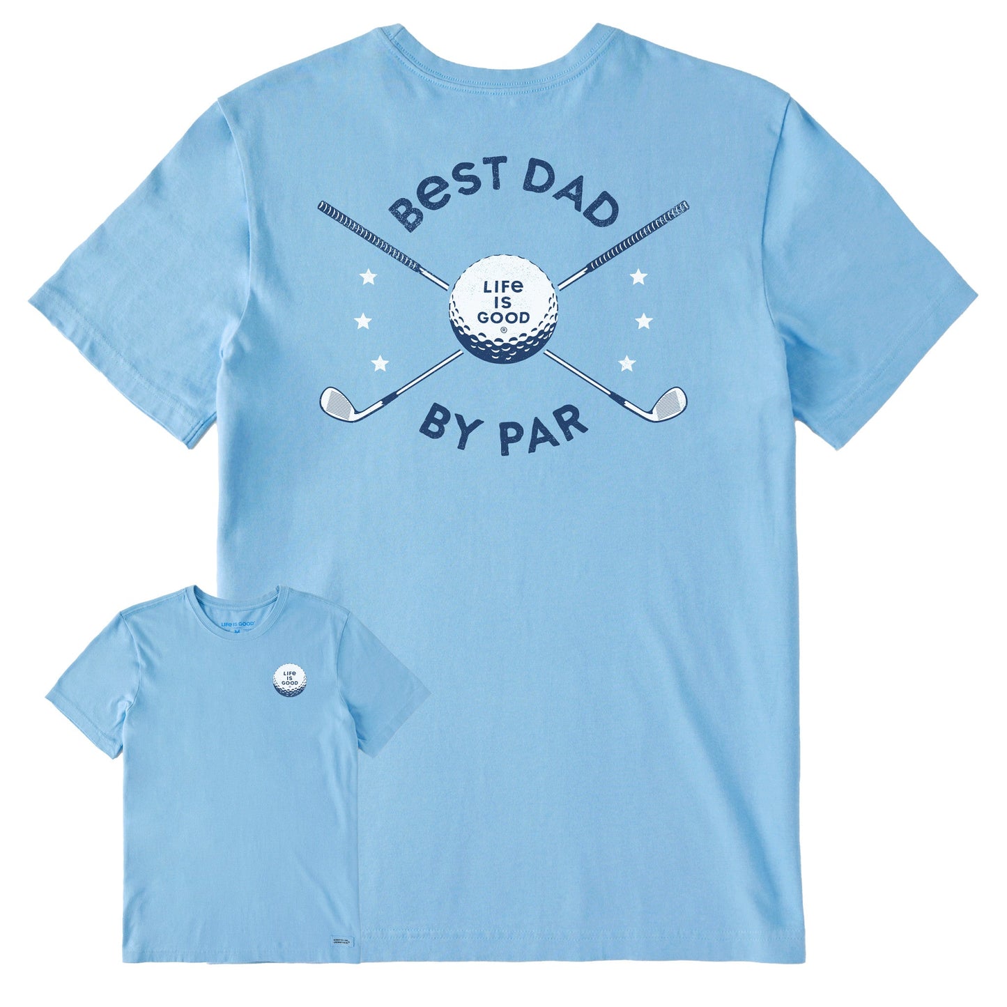 Men's Best Dad By Par Golf Clubs Short Sleeve Tee