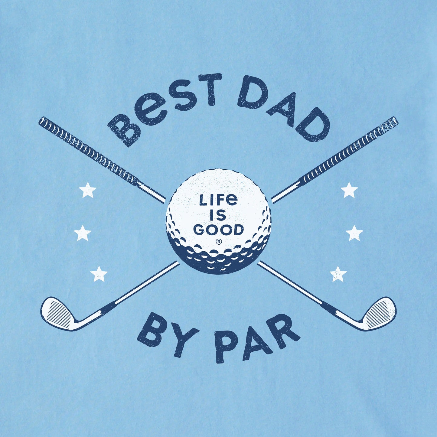Men's Best Dad By Par Golf Clubs Short Sleeve Tee