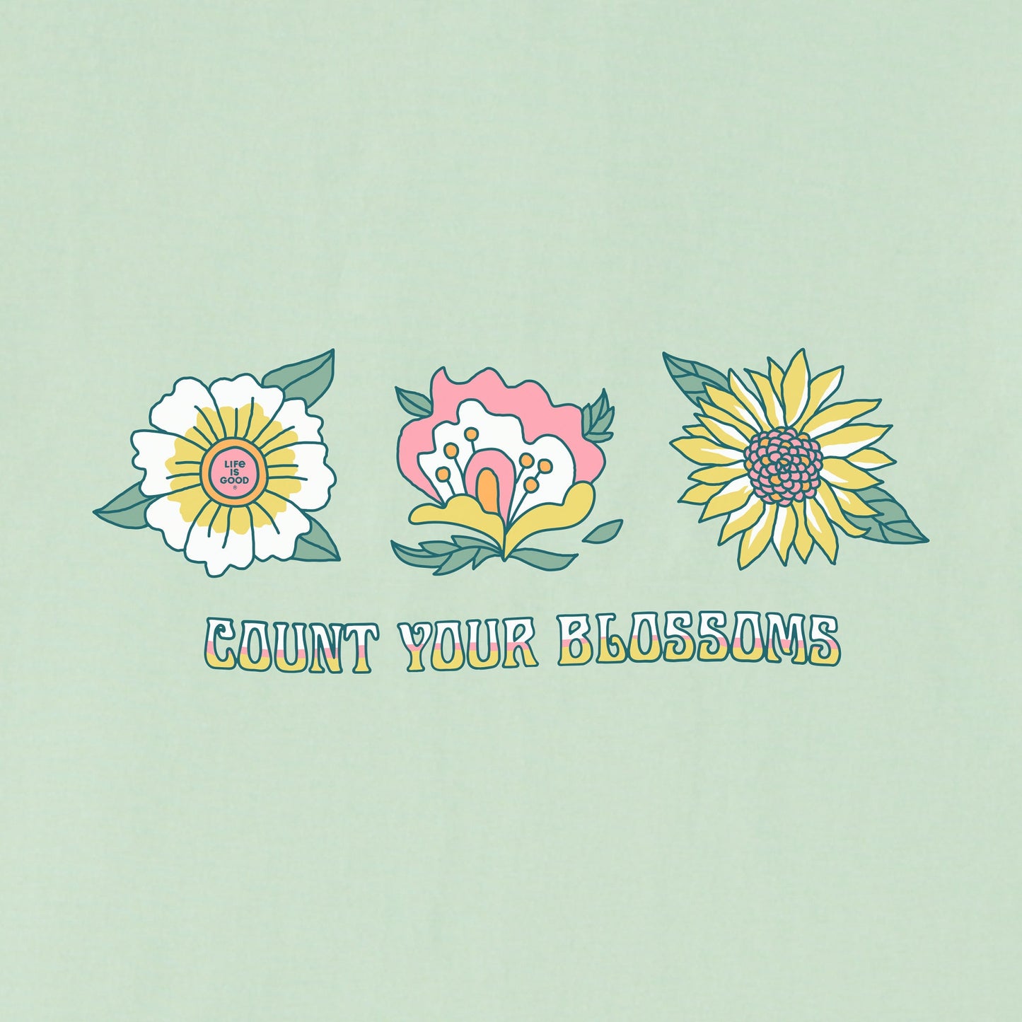 Women's Flower Trio Short Sleeve Crusher Boxy Tee