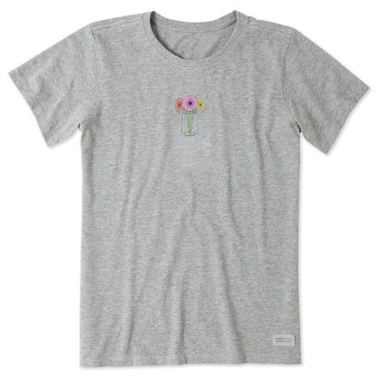 Women's Gerbera Flower Jar Short Sleeve Tee