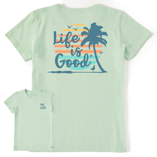 Women's Circle Palms Short Sleeve Tee