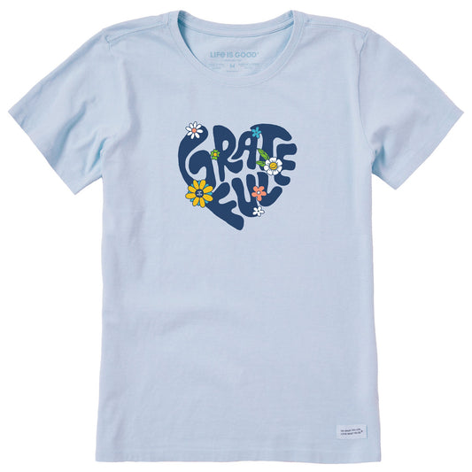 Women's Grateful Heart Short Sleeve Crusher Tee
