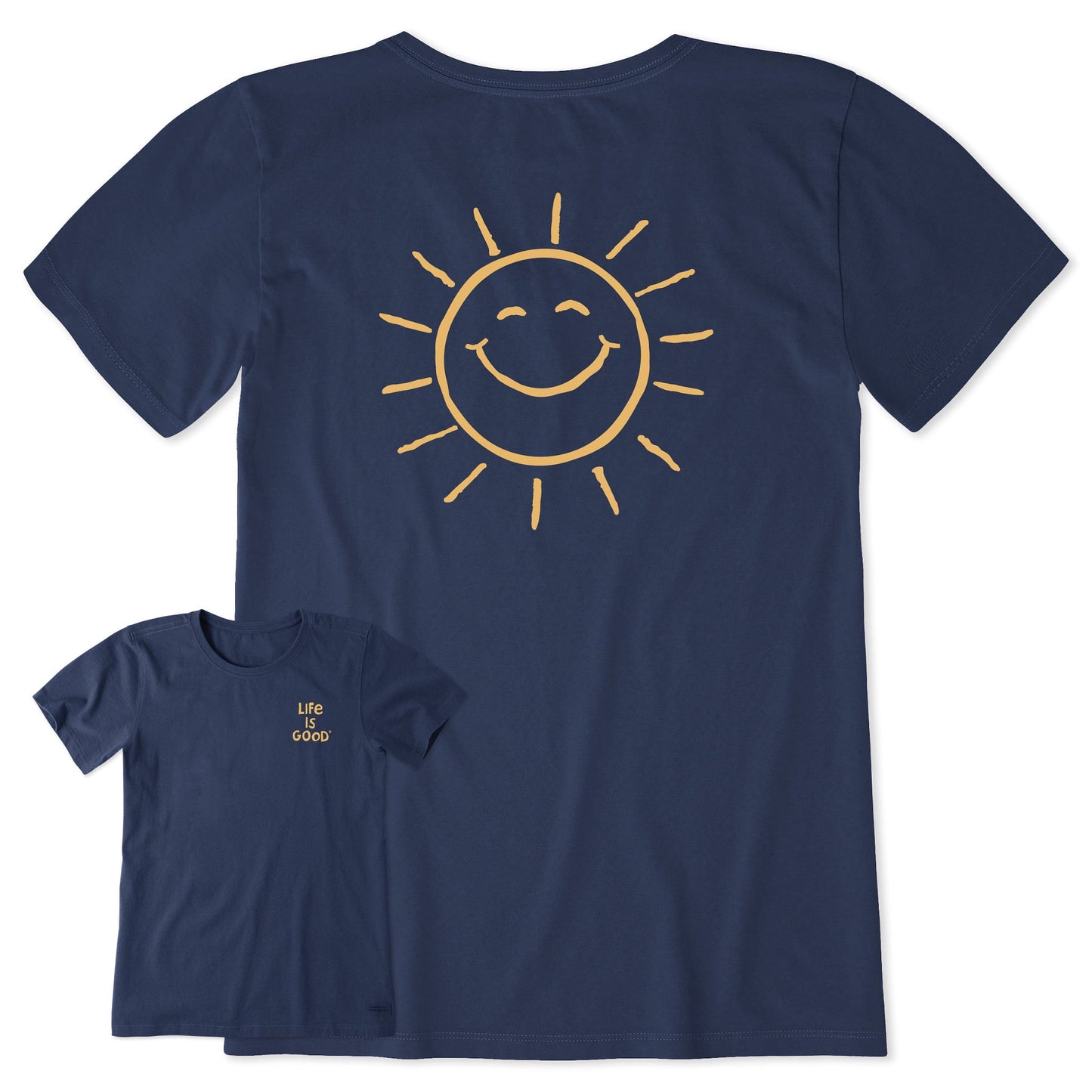 Women's Smile Sunshine Short Sleeve Crusher Tee