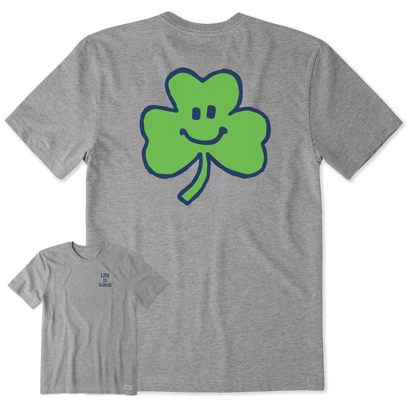 Men's Smile Clover Short Sleeve Crusher Tee