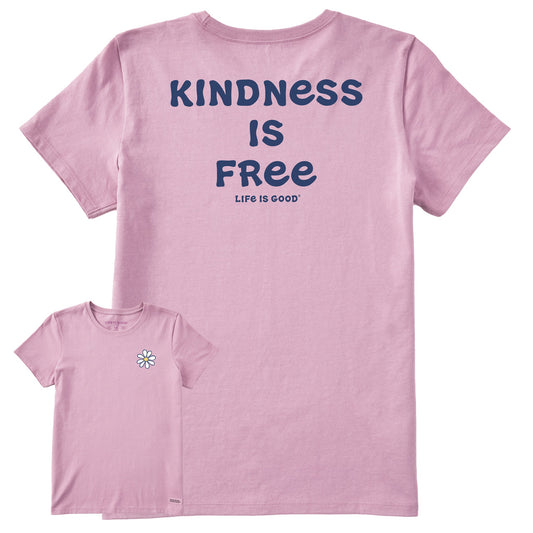 Women's Vintage Kindness is Free Short Sleeve Crusher Tee