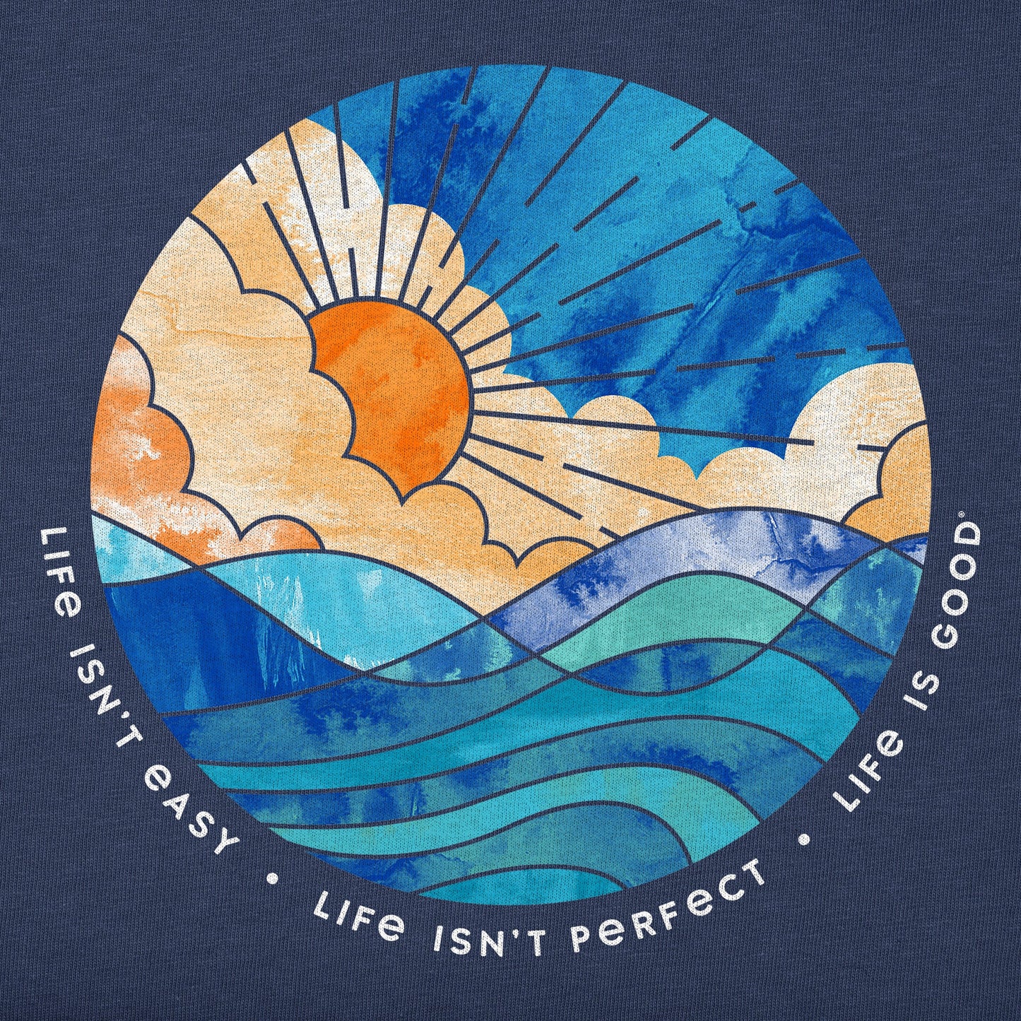 Women's Life Isn't Easy  Sun & Waves Simply True Fleece Hoodie