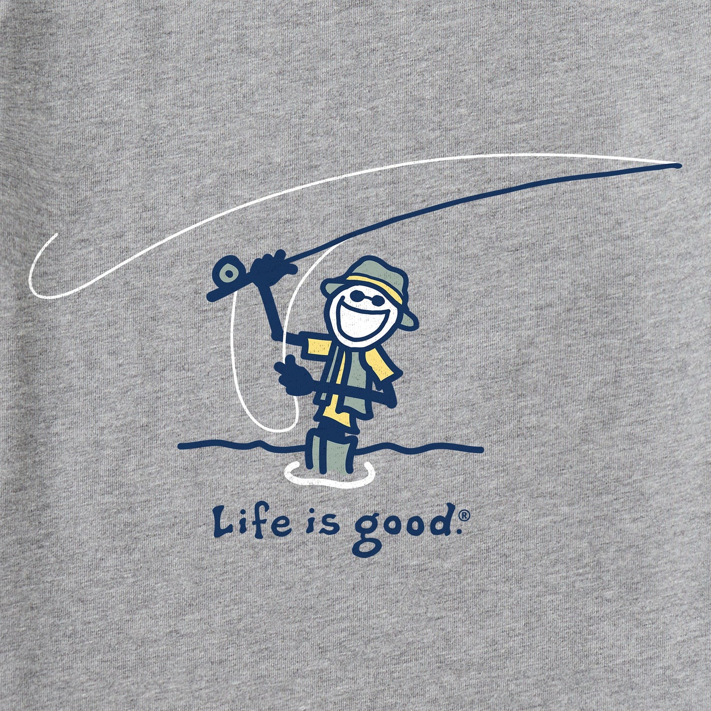 Men's Jake Cast Fish Short Sleeve Crusher Tee