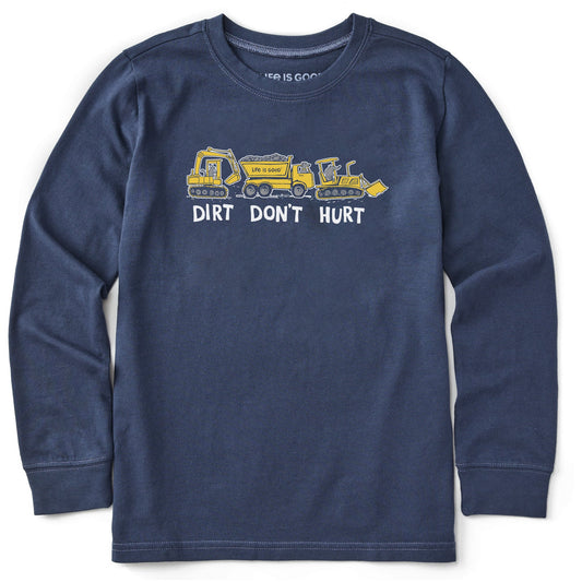 Kids Dirt Dont Hurt Long Sleeve Crusher Tee