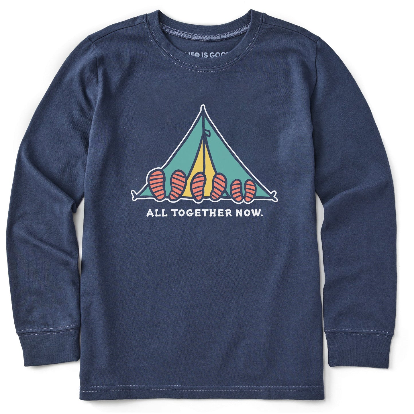 Kids All Together Tent Long Sleeve Crusher Tee
