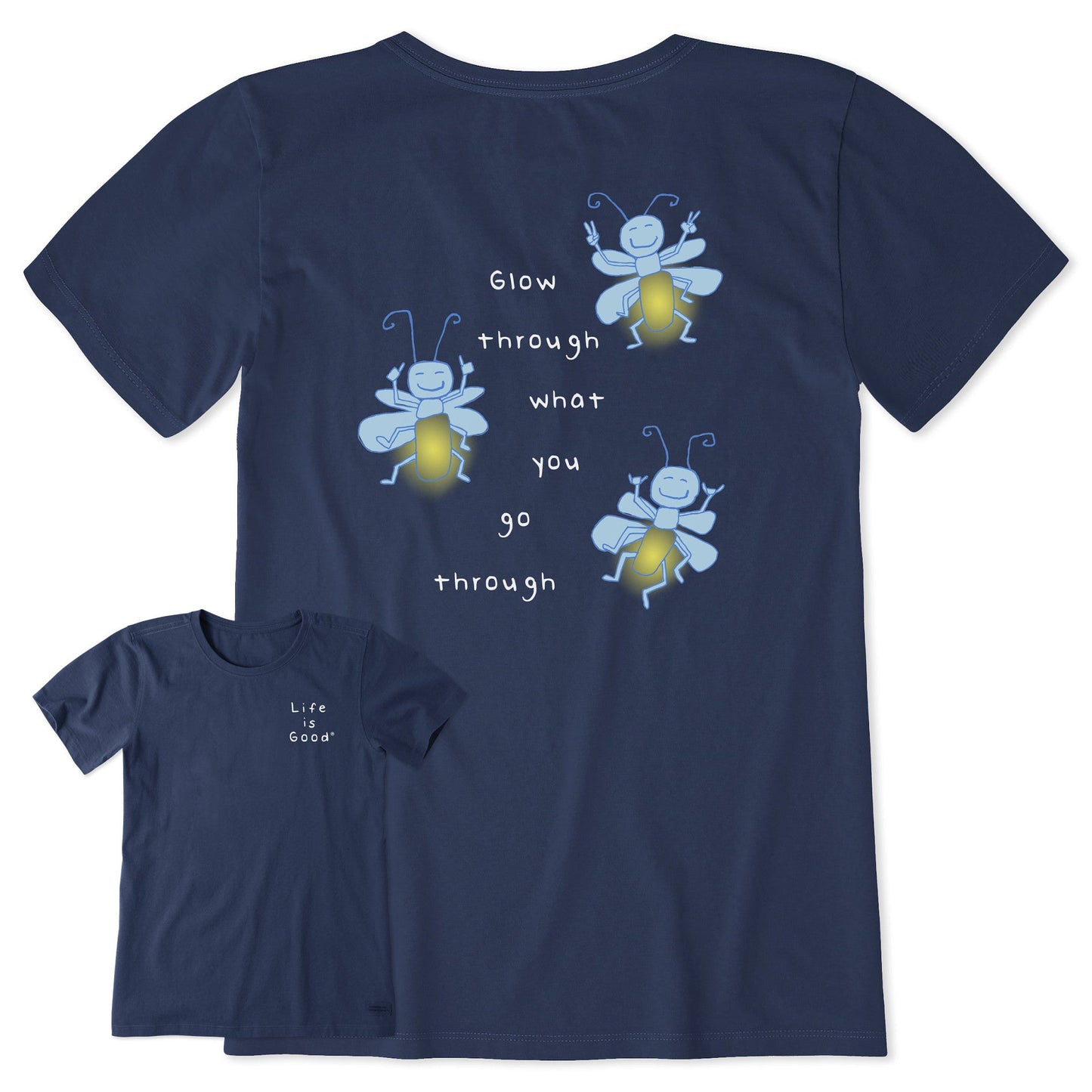 Women's Glow Through Fireflies Short Sleeve Tee