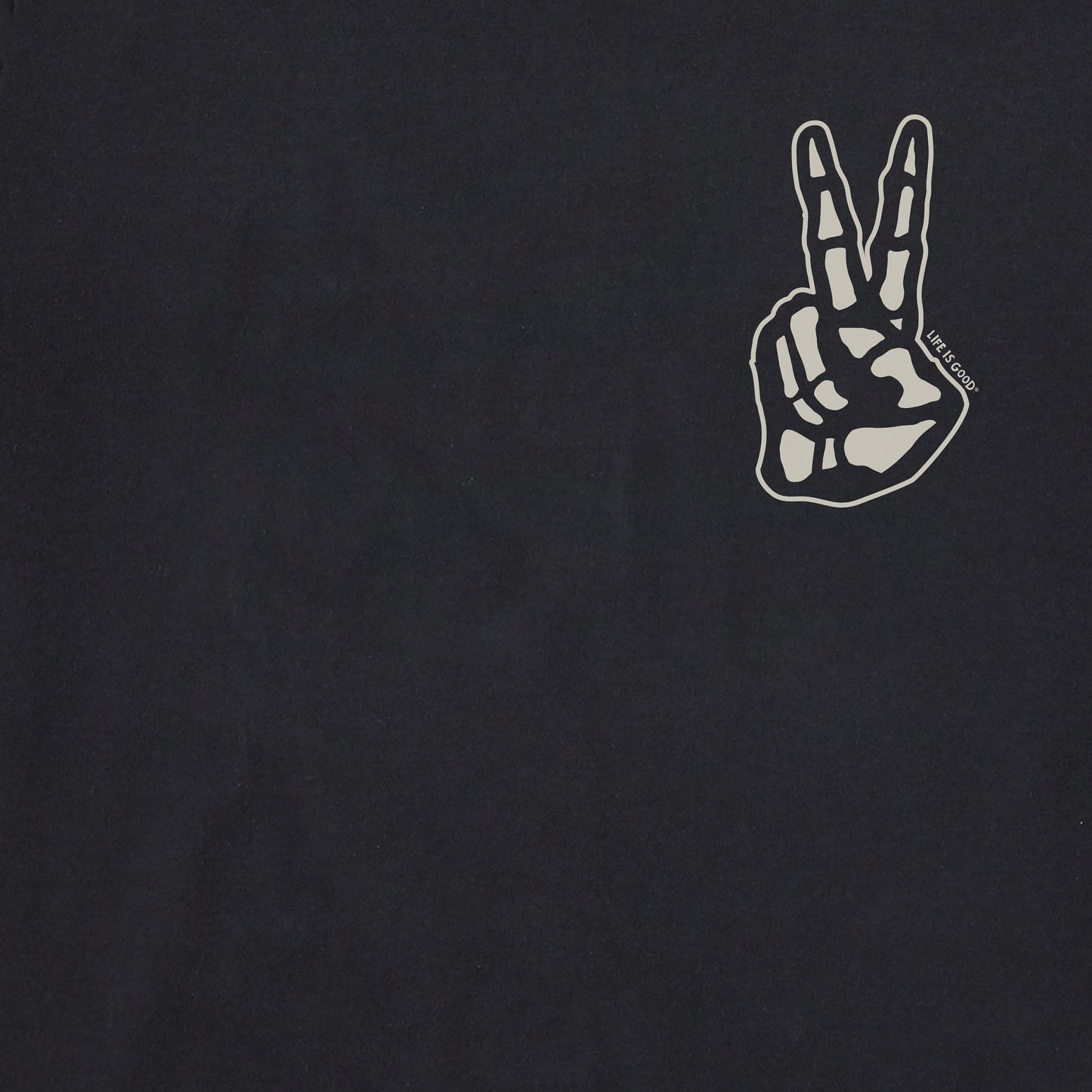 Men's Life Was Good Skeleton Short Sleeve Crusher Tee