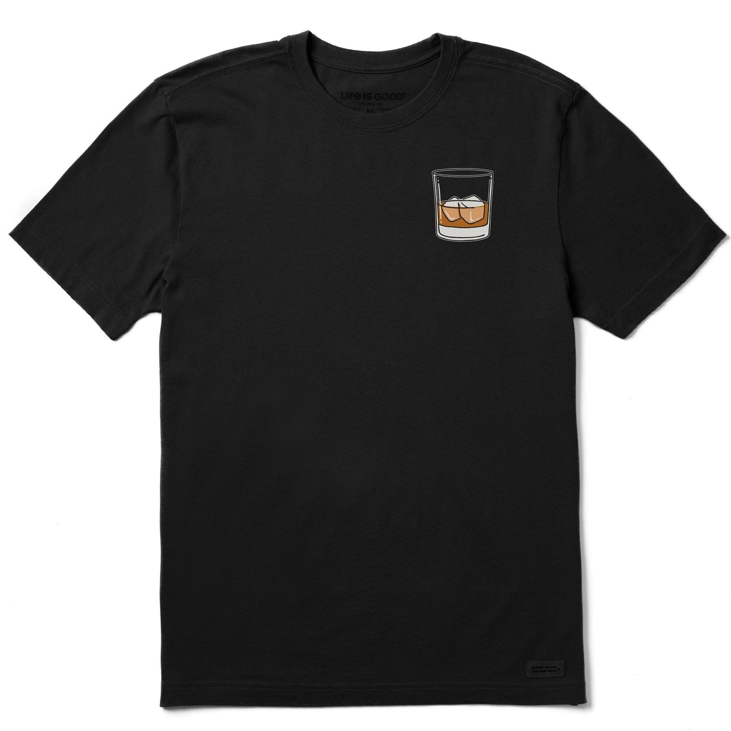 Men's Whiskey Glass Short Sleeve Crusher Tee