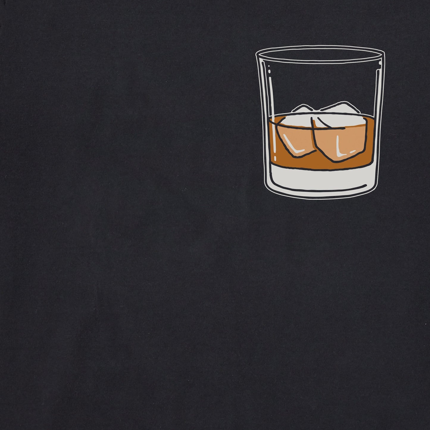 Men's Whiskey Glass Short Sleeve Crusher Tee