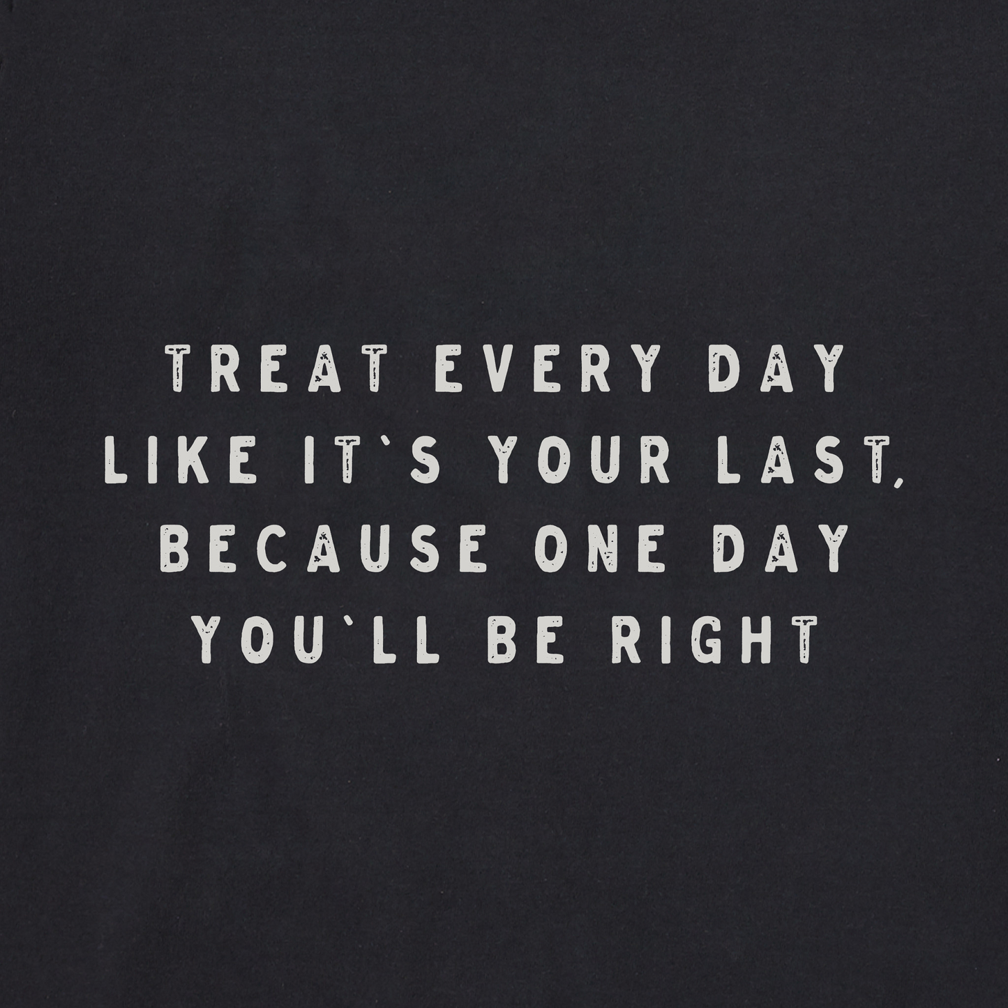 Men's Antique Treat Every Day Skull Short Sleeve Crusher Tee