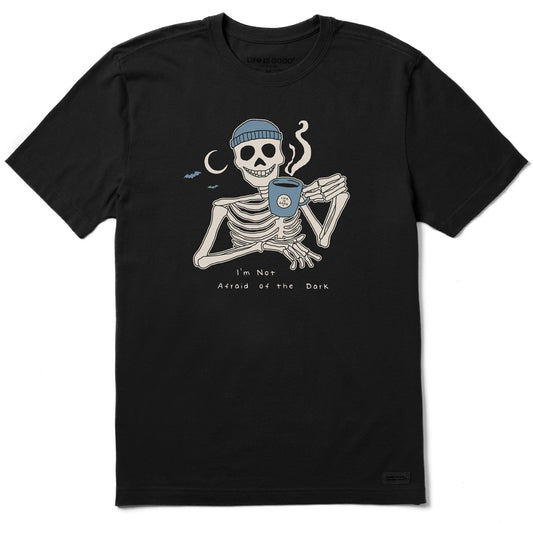 Men's Not Afraid Skeleton Short Sleeve Crusher Tee