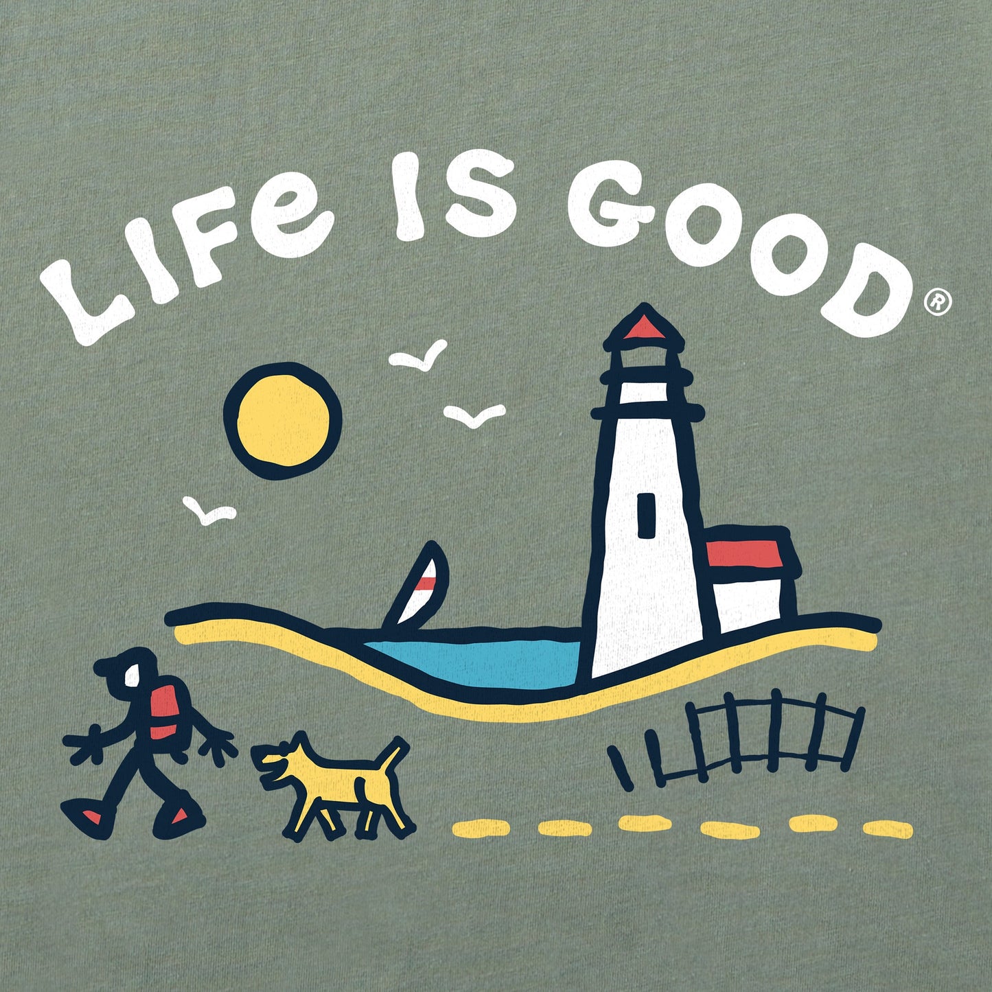 Men's Jake and Rocket Lighthouse Walk Short Sleeve Tee