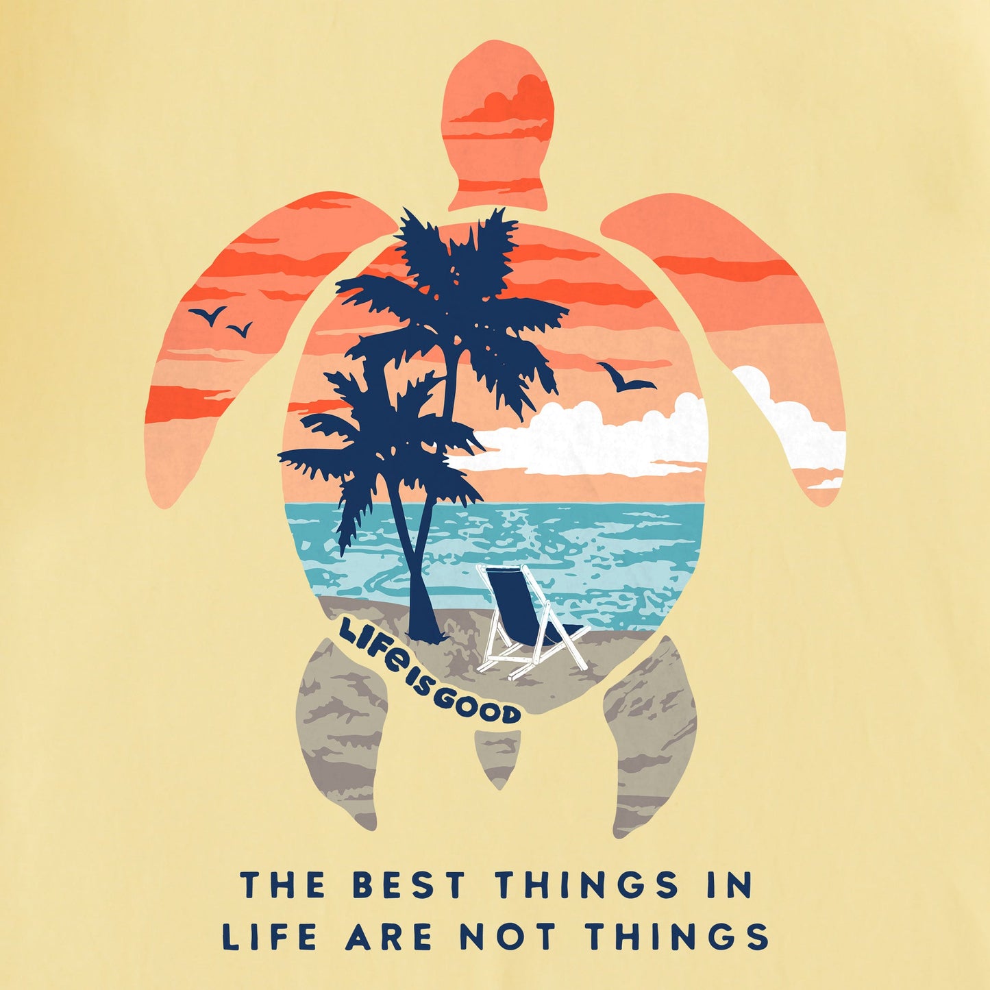 Men's Best Things Sea Turtle Beach Short Sleeve Tee