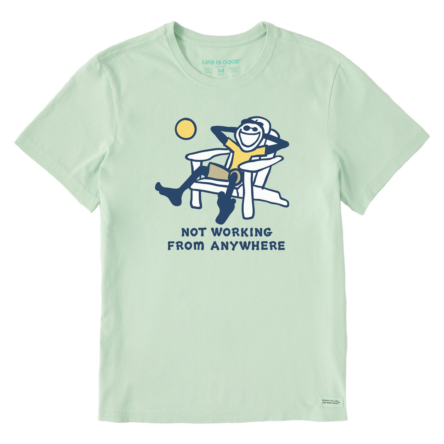 Men's Jake Not Working Adirondack Short Sleeve Crusher Tee