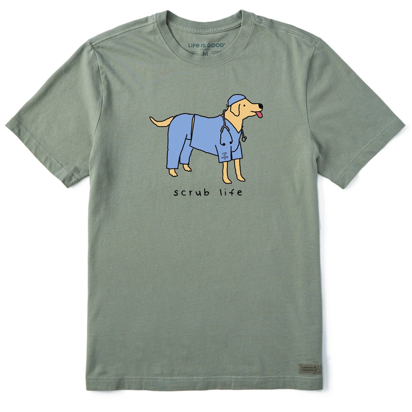Men's Scrub Life Dog Short Sleeve Crusher Tee