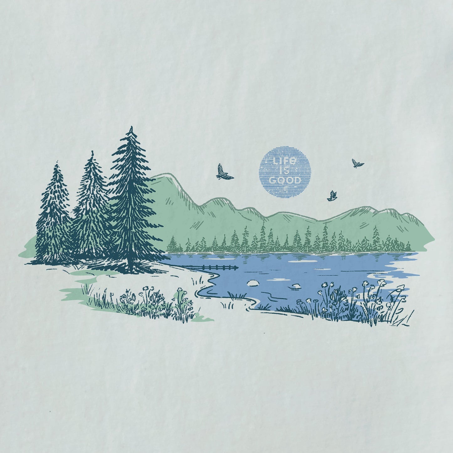 Men's Mountain Lake Short Sleeve Tee