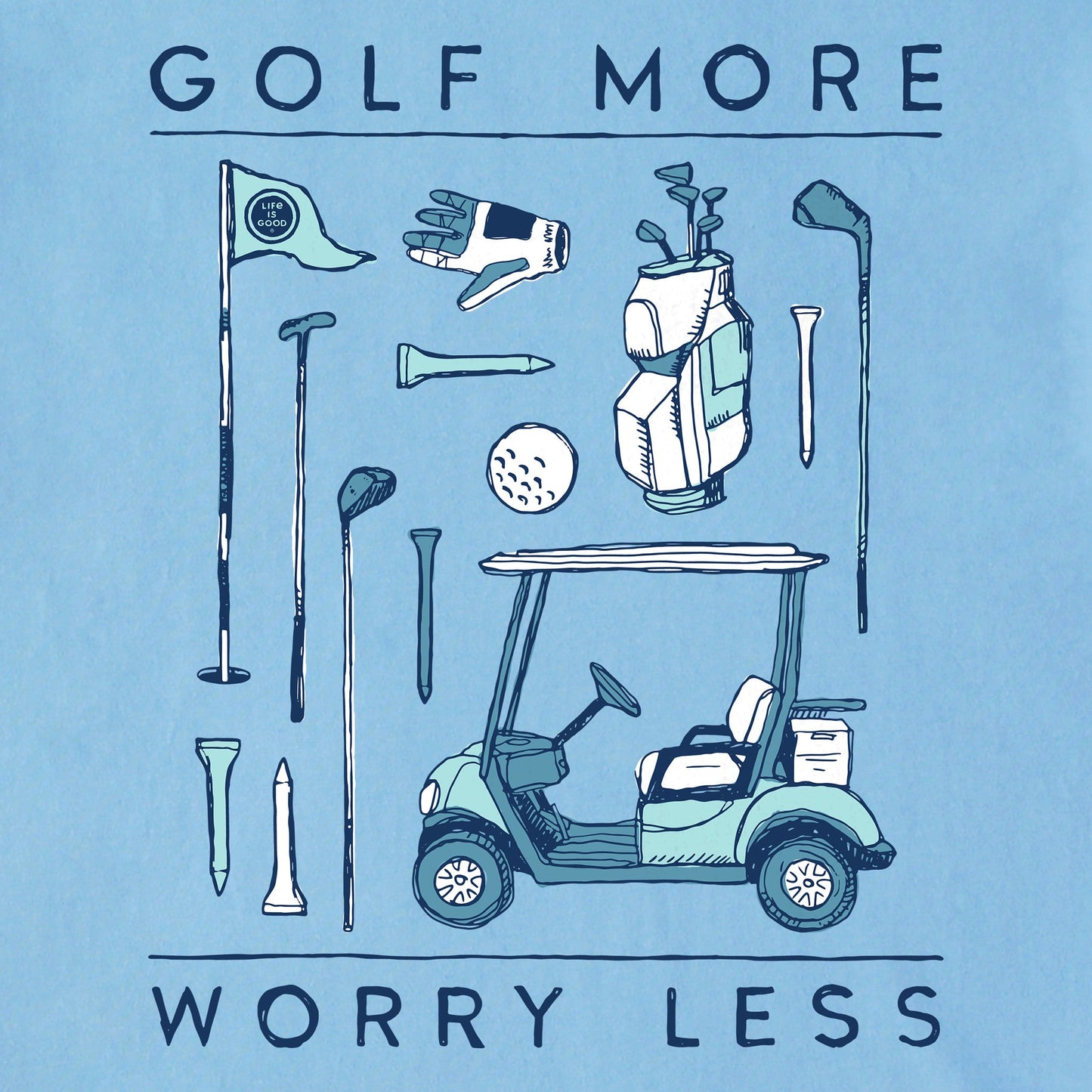 Men's Golf More Worry Less Short Sleeve Tee