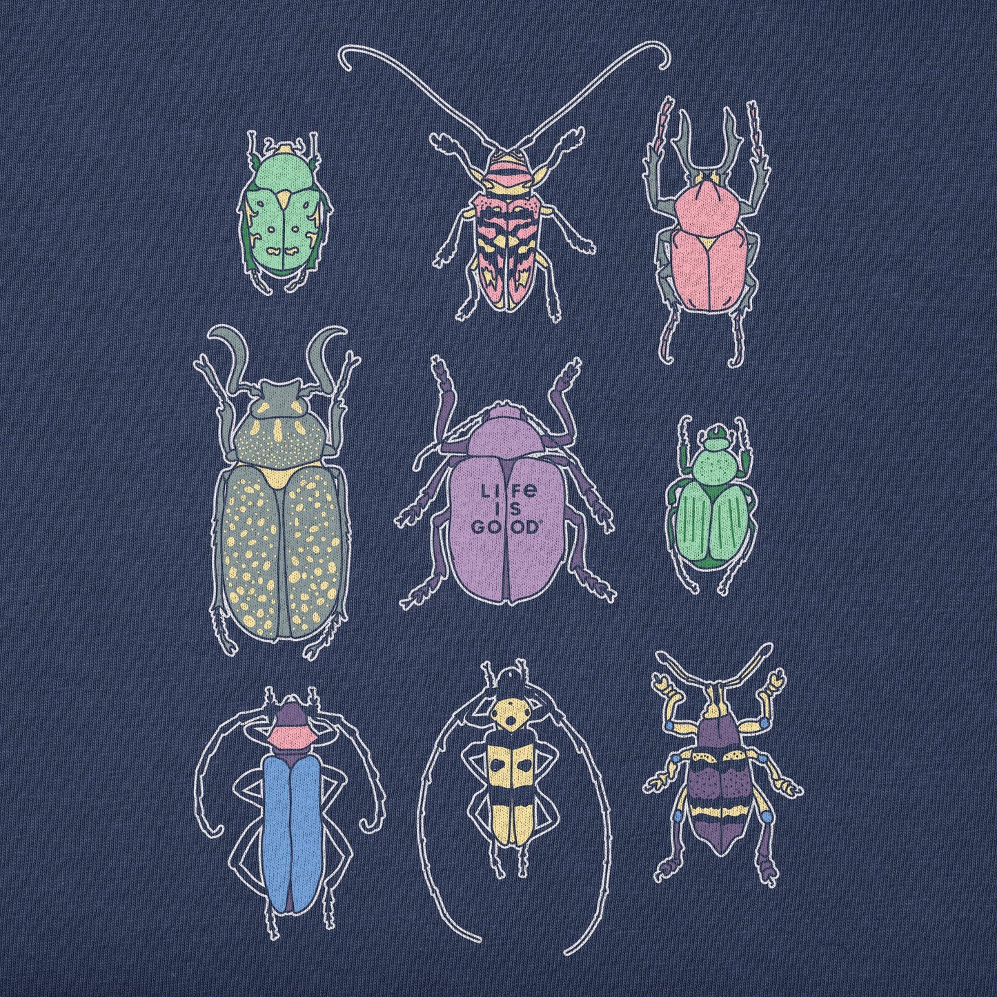 Women's Cool Bug Grid Short Sleeve Crusher Boxy Tee