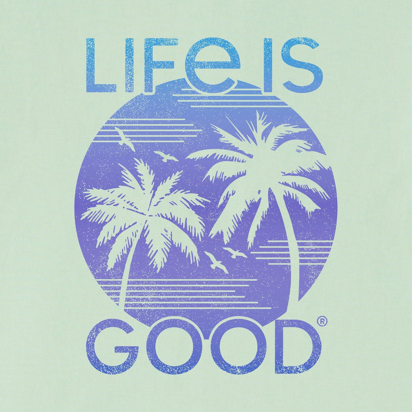 Women's Retro Palms Long Sleeve Tee