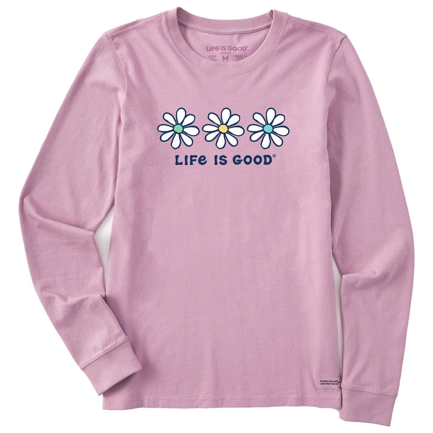 Women's 3 Daisies Long Sleeve Crusher Tee