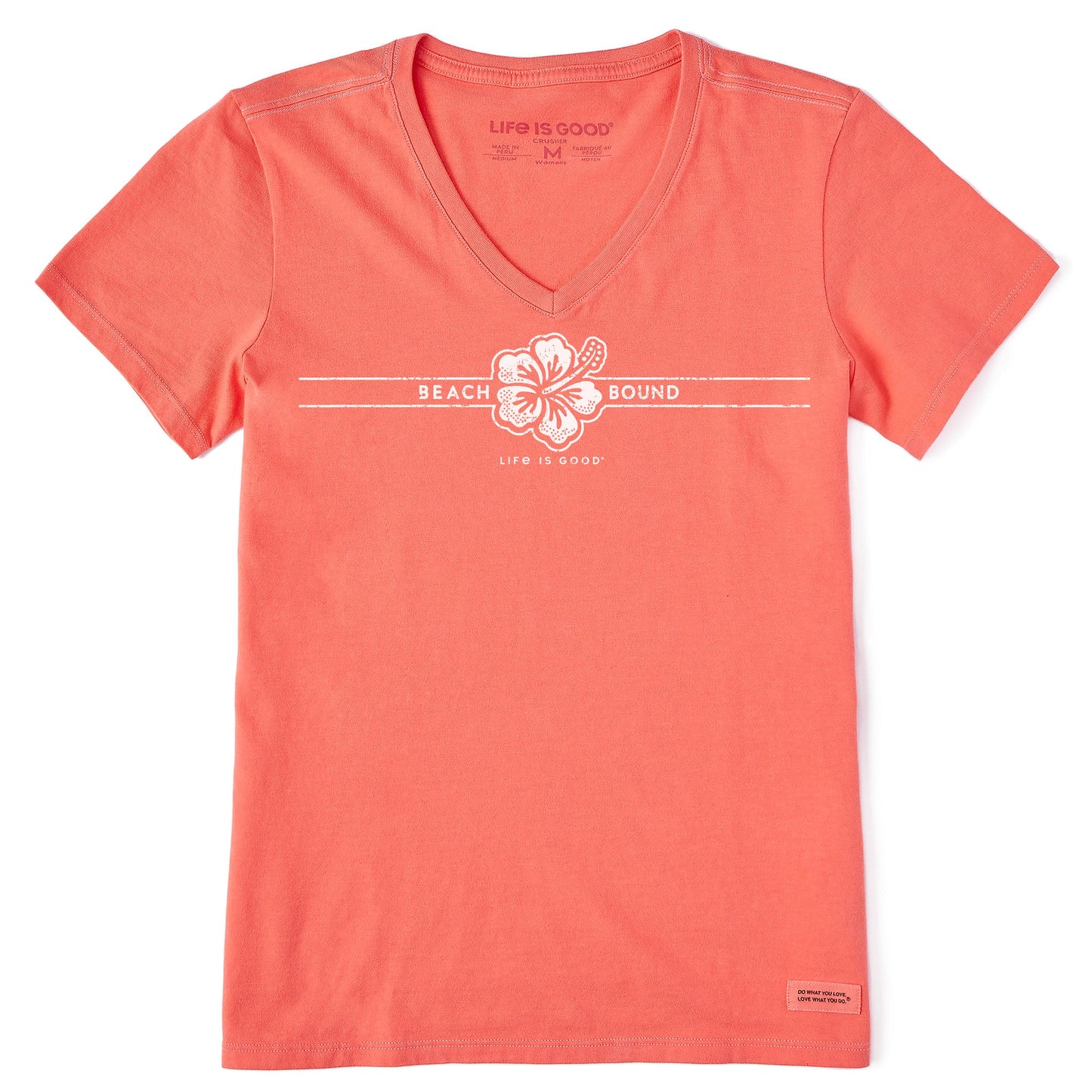 Women's Beach Bound Stripe Short Sleeve Vee