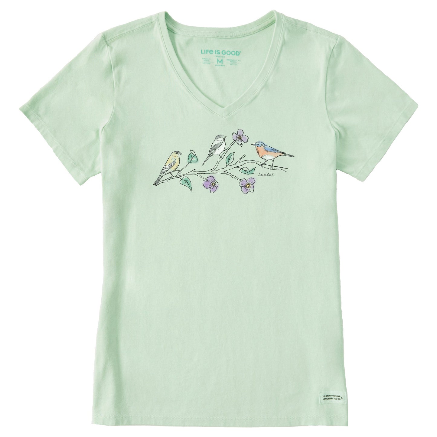 Women's Three Birds Short Sleeve Vee