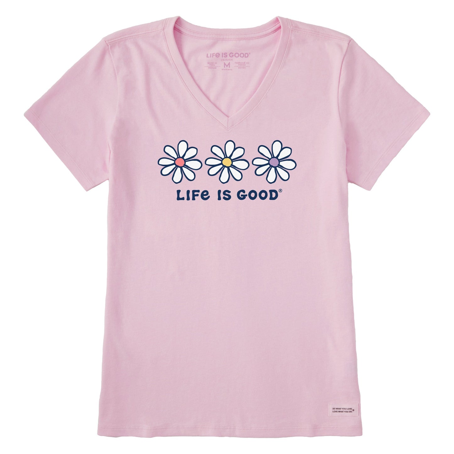 Women's 3 Daisies Short Sleeve Vee