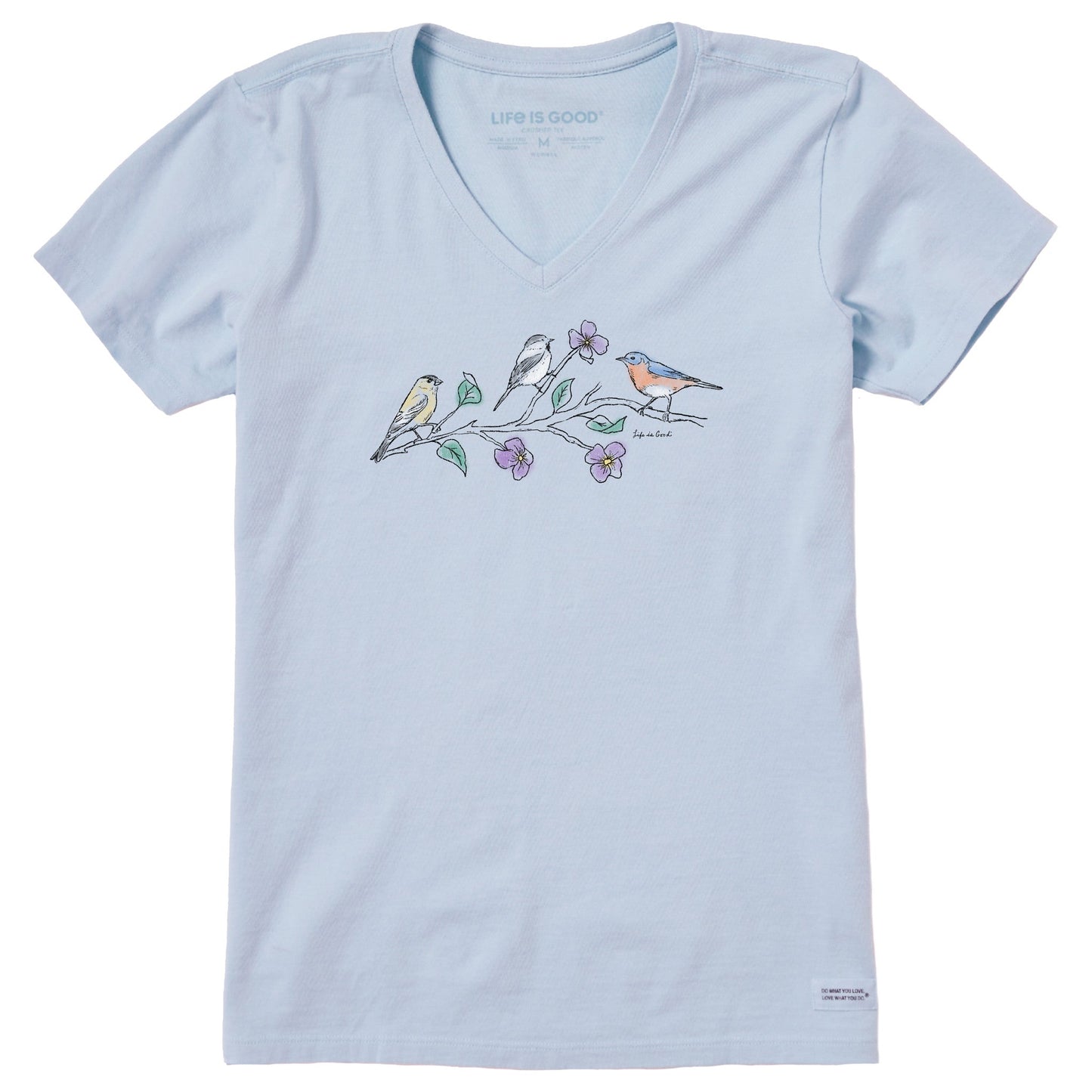 Women's Three Birds Short Sleeve Vee
