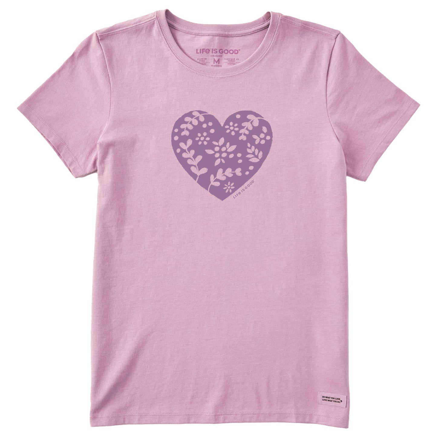 Women's Woodcut Heart Short Sleeve Crusher Tee
