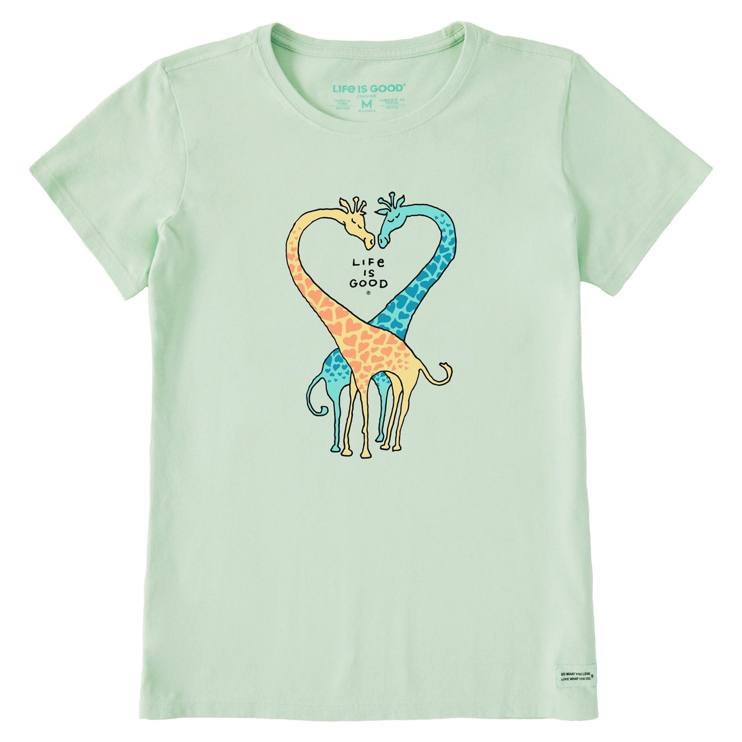 Women's Giraffe Heart Short Sleeve Tee