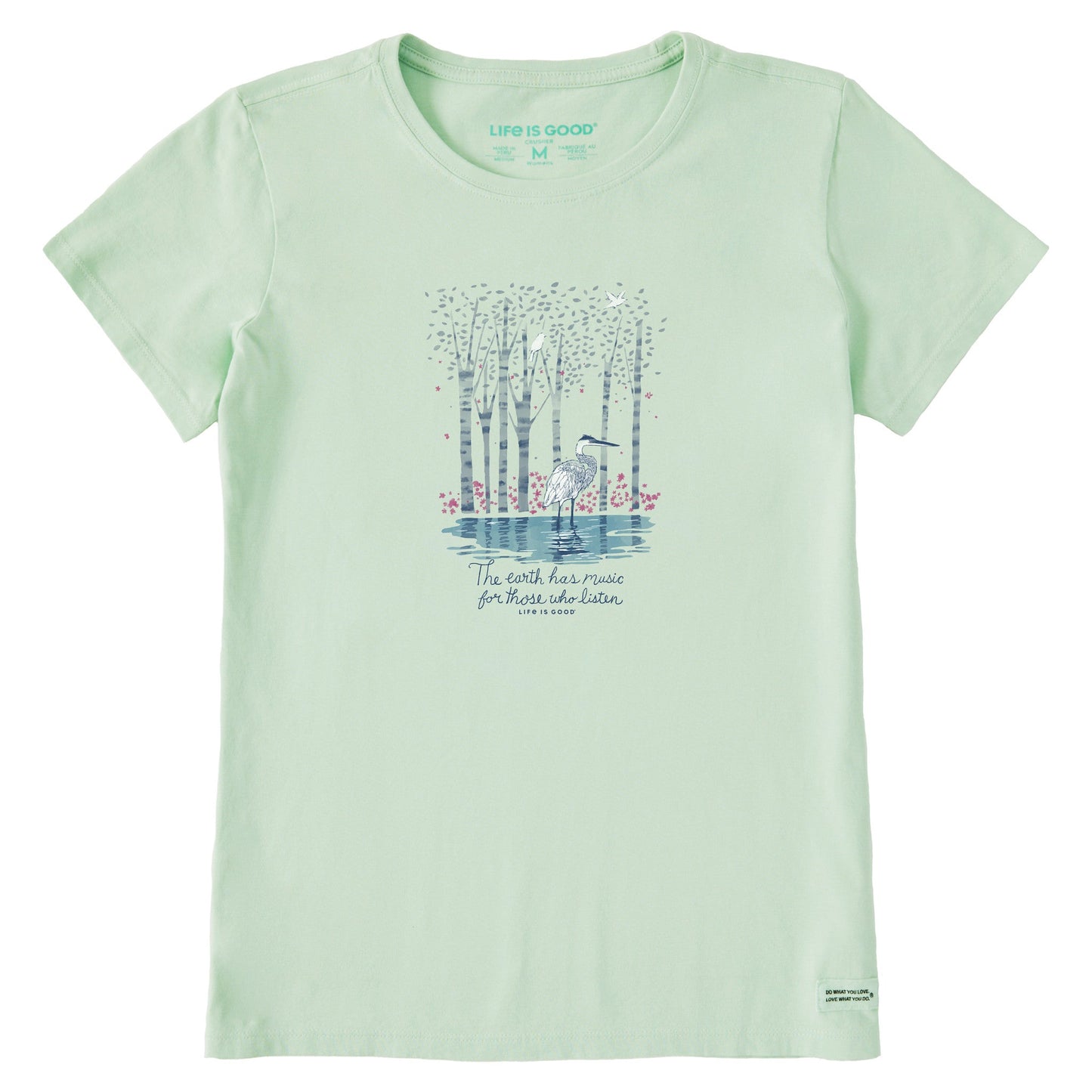 Women's Earth Has Music Heron Short Sleeve Tee
