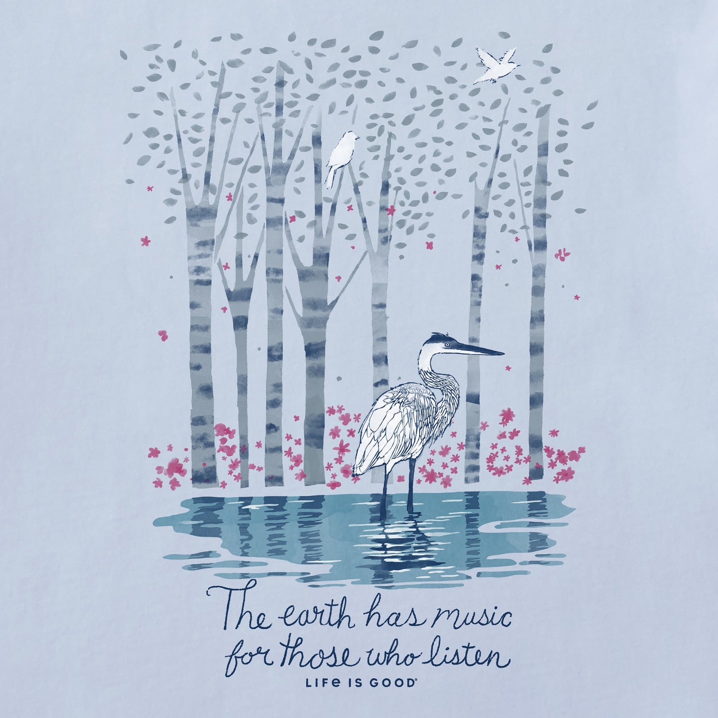 Women's Earth Has Music Heron Short Sleeve Tee