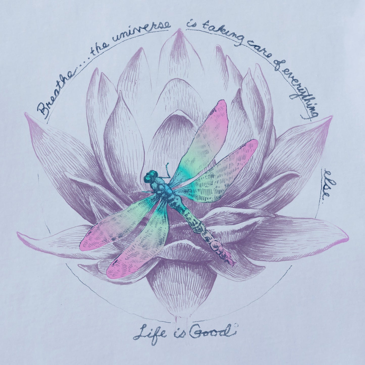 Women's Dragonfly Lotus Breathe Short Sleeve Tee