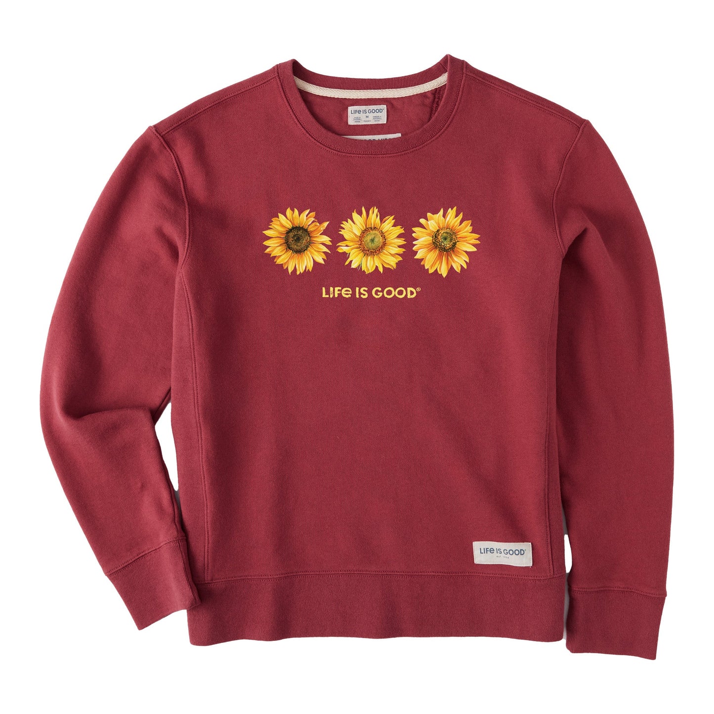 Women's 3 Sunflowers Simply True Fleece Crew