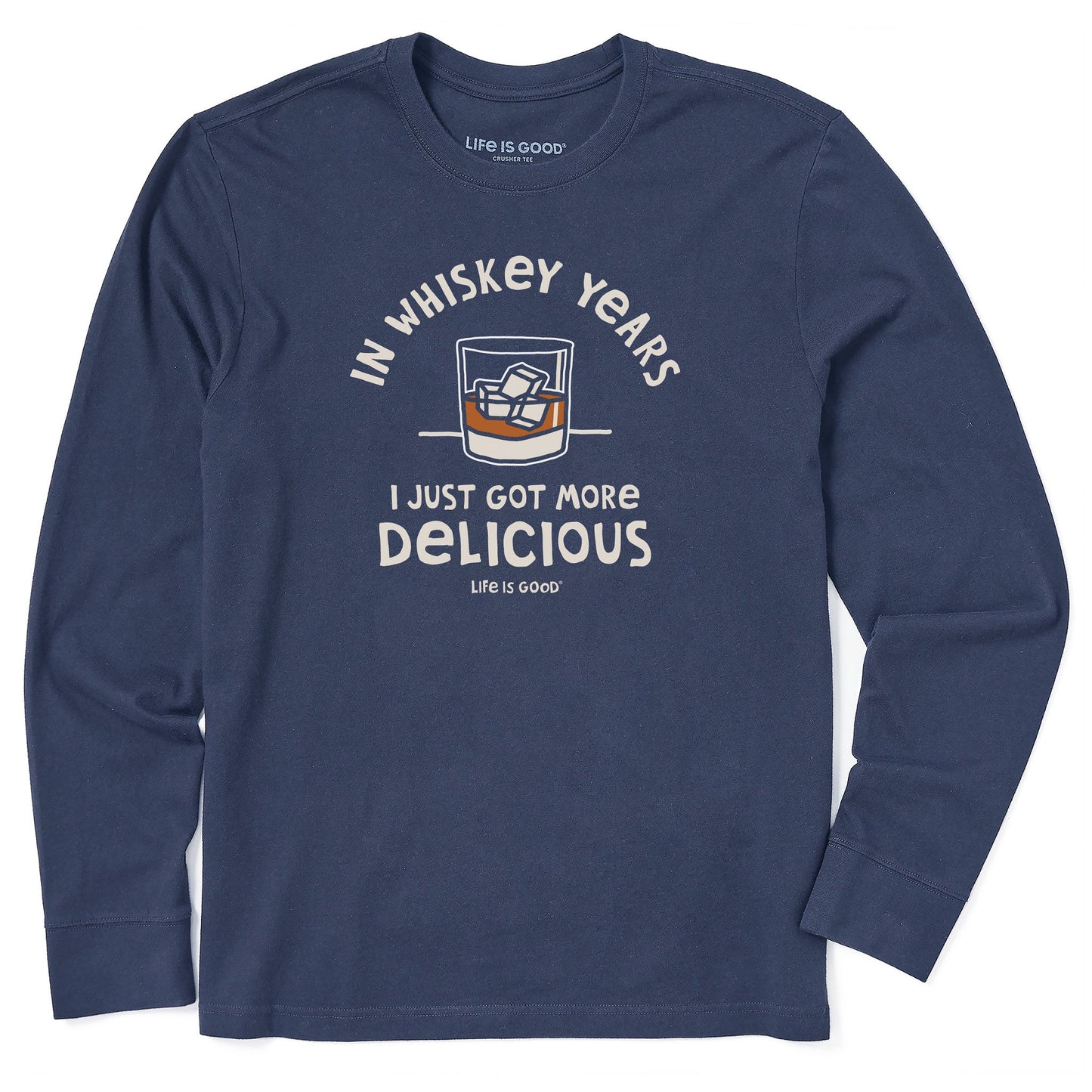 Men's Whiskey Years Long Sleeve Crusher Tee