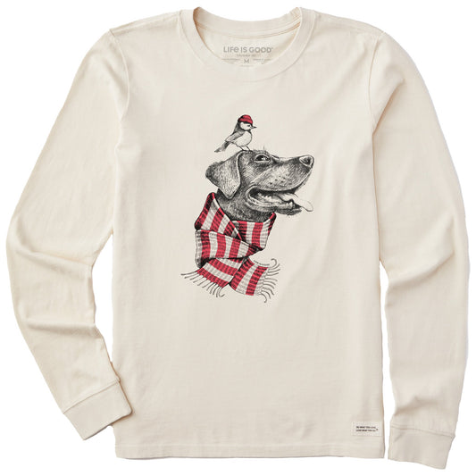 Women's Dog and Bird Buddies Long Sleeve Crusher Tee