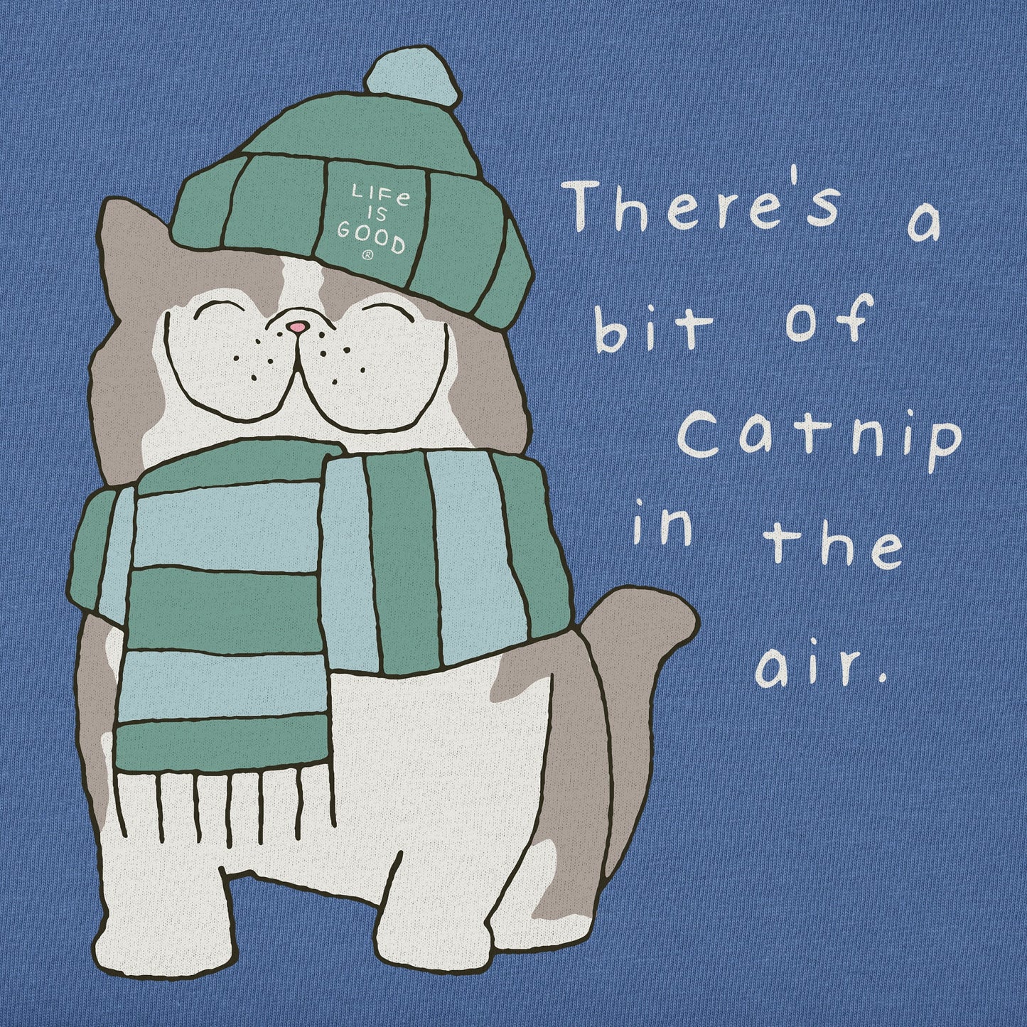 Women's Catnip in the Air Cat Long Sleeve Crusher Tee