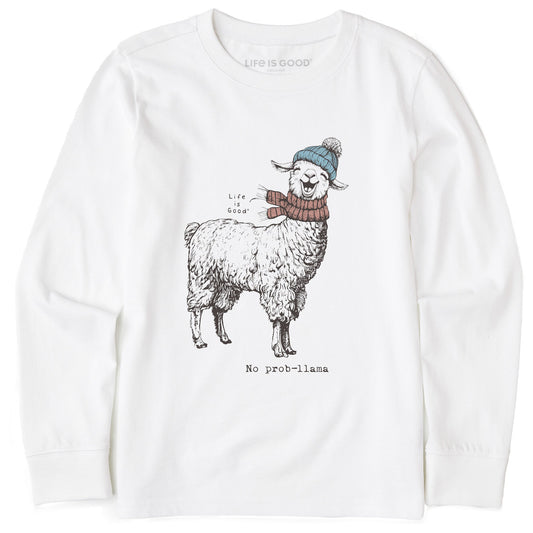 Kids No Prob-llama Long Sleeve Crusher Tee