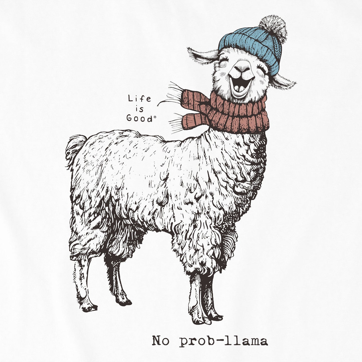 Kids No Prob-llama Long Sleeve Crusher Tee