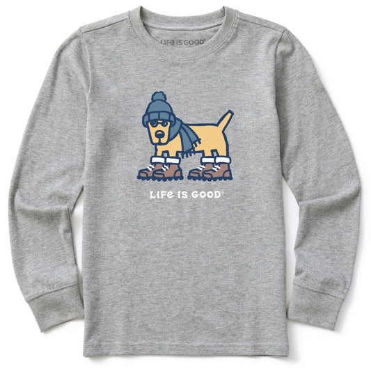 Kids Warmly Dressed Rocket Long Sleeve Crusher Tee