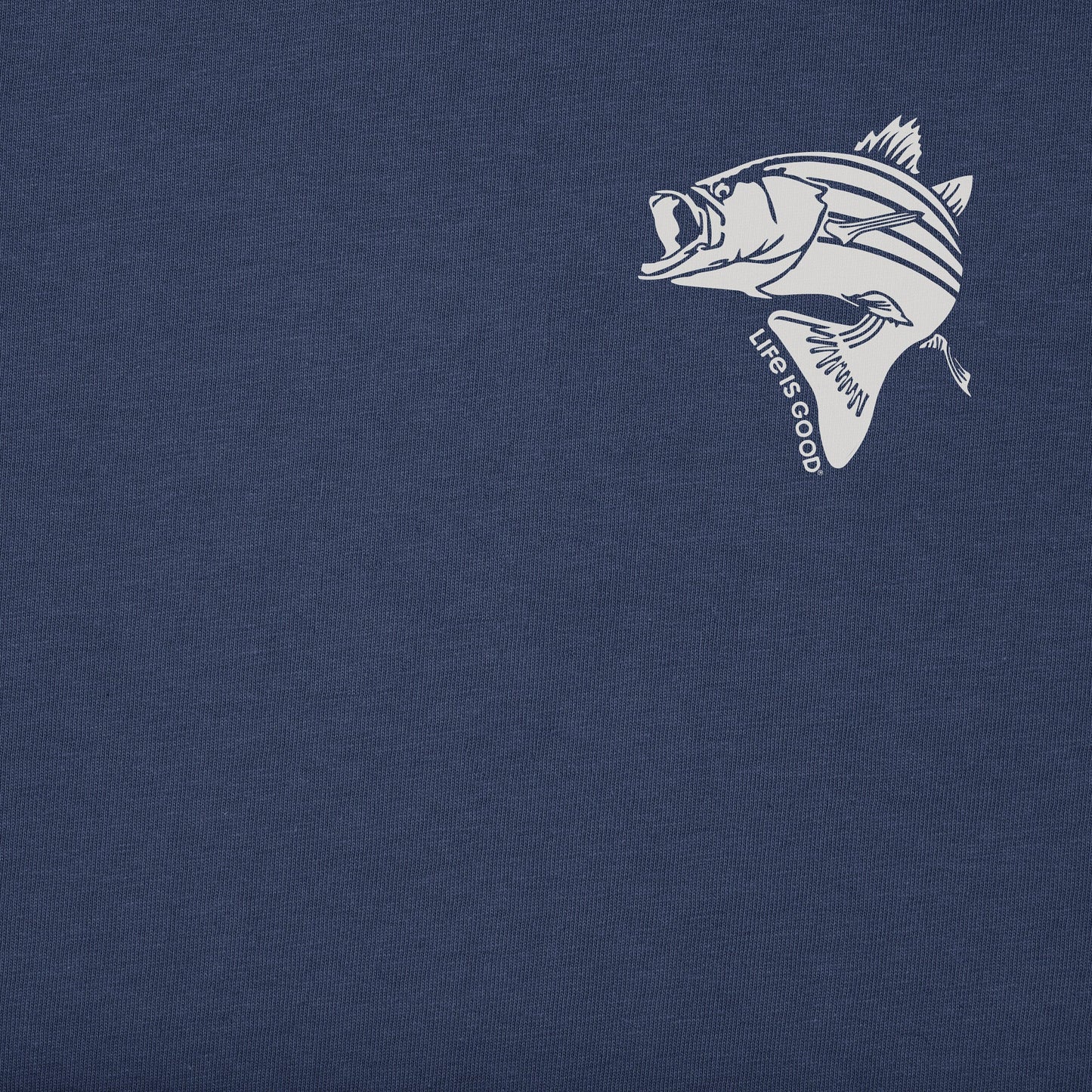 Men's Single Fish Simply True Fleece Hoodie