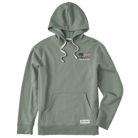 Men's Flag Forest LIG Simply True Fleece Hoodie