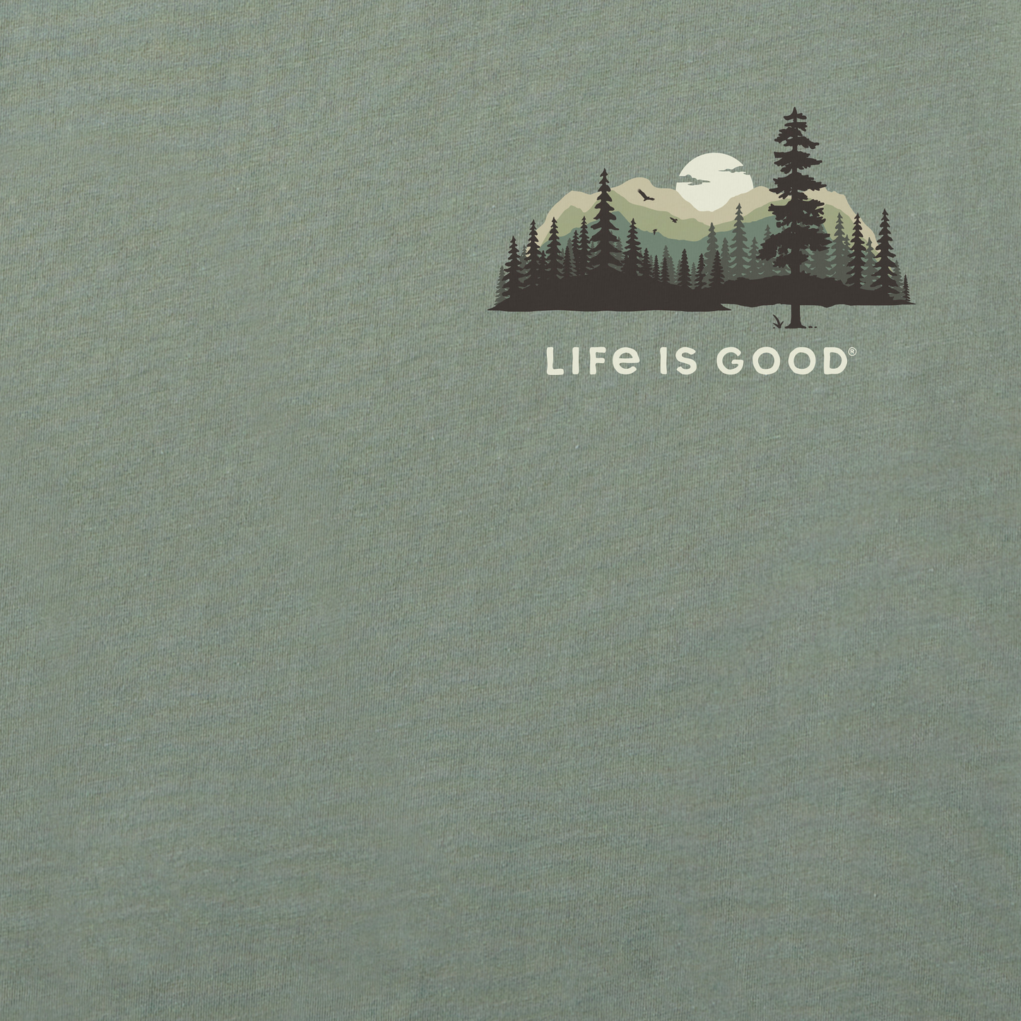 Men's Evergreen Silhouette Simply True Fleece Crew