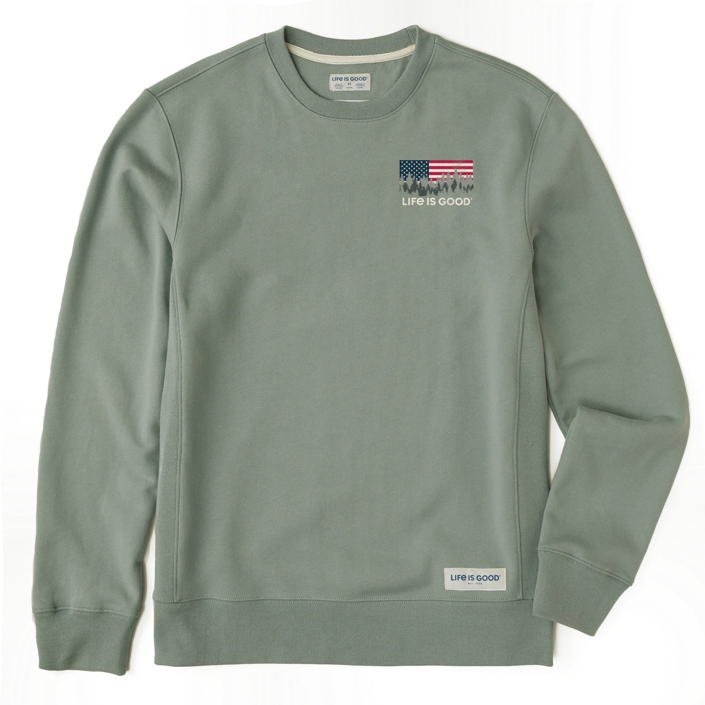 Men's Flag Forest LIG Simply True Fleece Crew