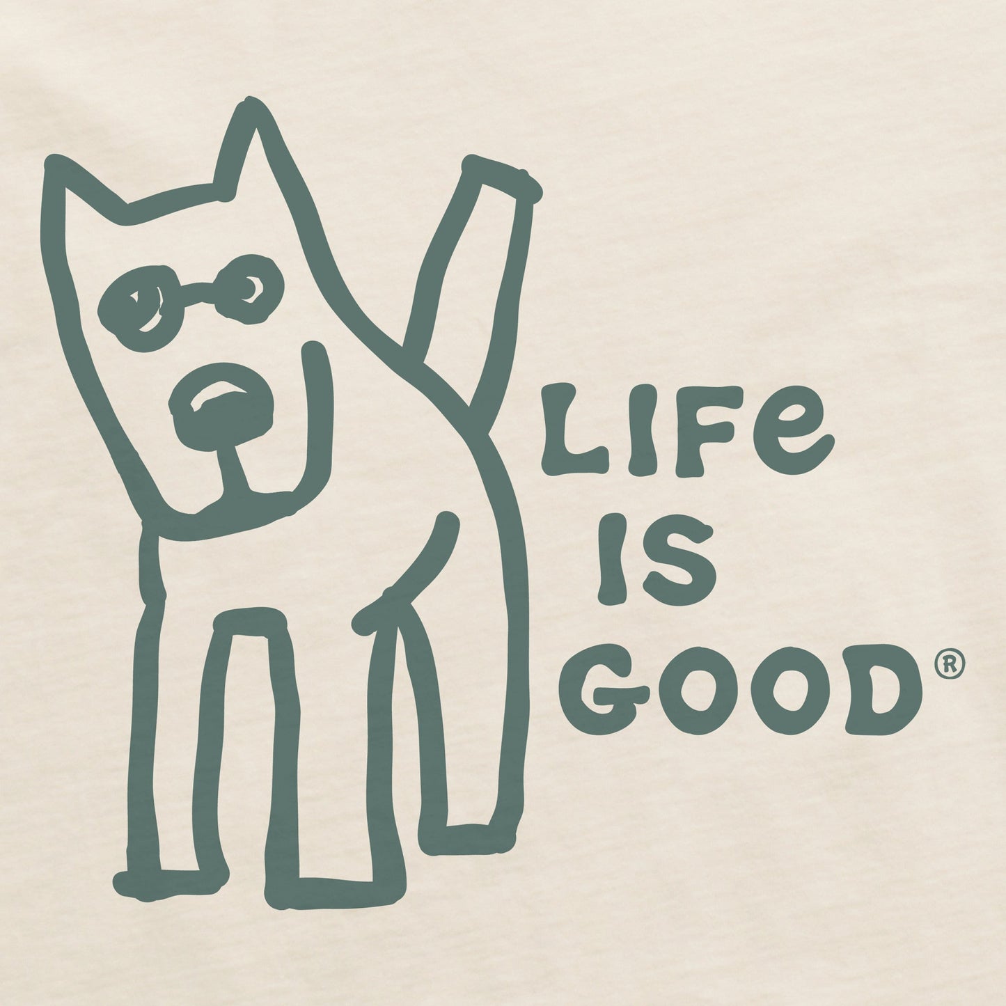 Men's Wordsmith Rocket Life is Good Short Sleeve Crusher Tee